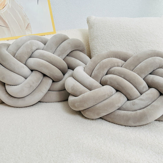 Set di 2 cuscini decorativi in peluche