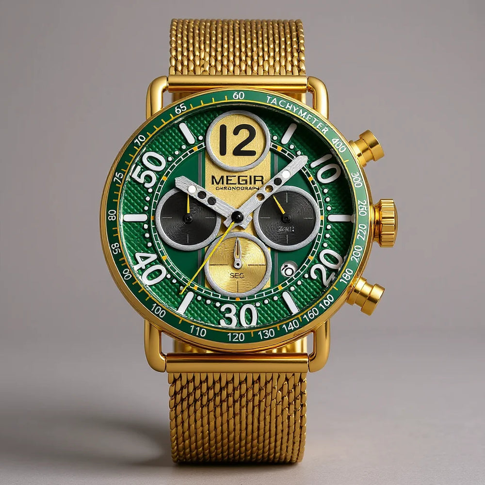 Chronograaf Heren 44 mm – met Milanese Mesh Band