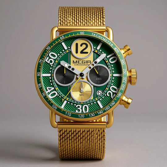 Chronograaf Heren 44 mm – met Milanese Mesh Band