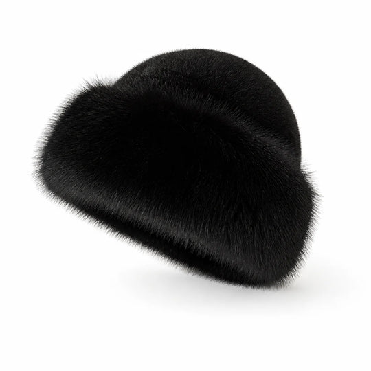 Cloche Hoed Kunstbont – Pluizig met Fleecevoering
