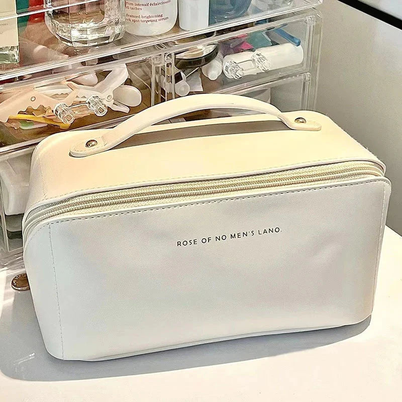 Cosmetische tas reizen groot - elegante make-up organizer voor dames met ritssluiting