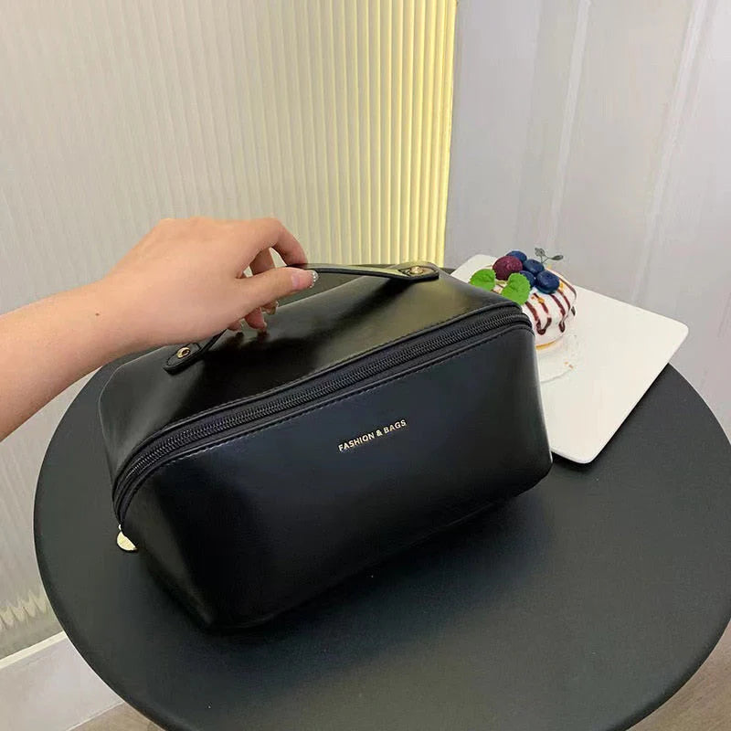 Cosmetische tas reizen groot - elegante make-up organizer voor dames met ritssluiting