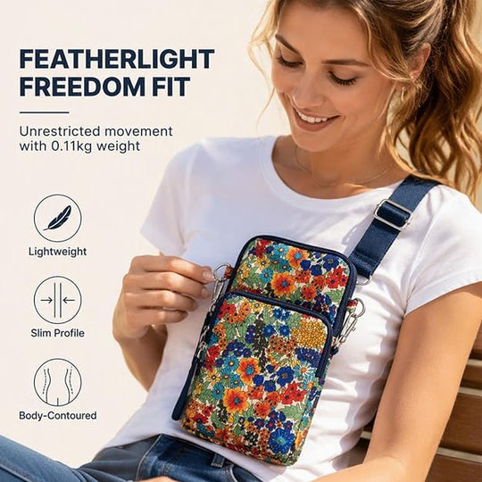 Crossbodytas Compact – met Drie Vakken