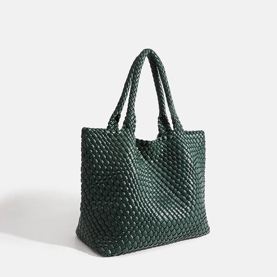 Dames Shopper Tas Gevlochten met Dubbele Hengsels