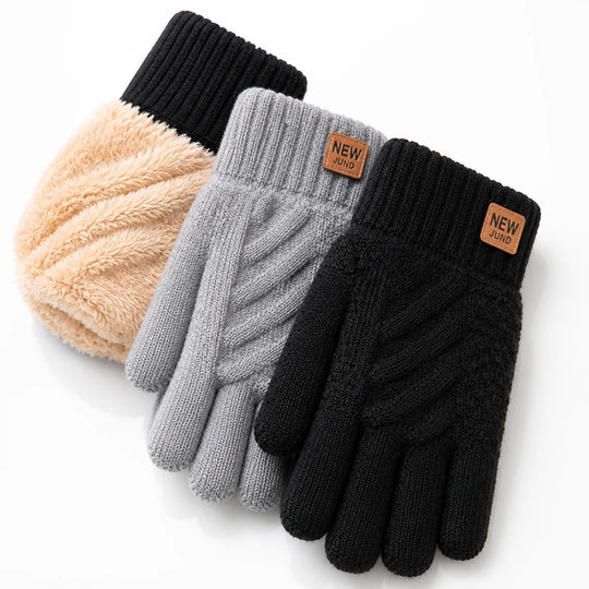 Dameshandschoenen Touchscreen – met Fleecevoering en Kabelpatroon