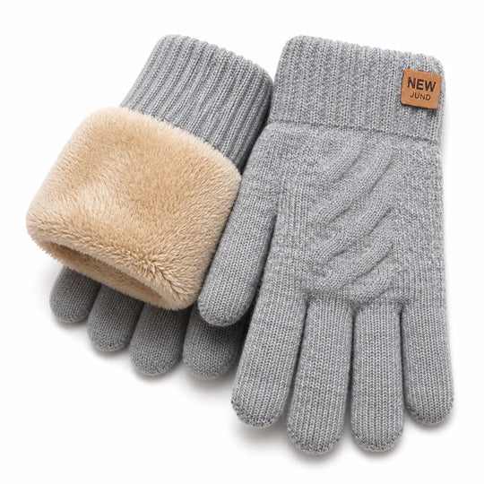 Dameshandschoenen Touchscreen – met Fleecevoering en Kabelpatroon
