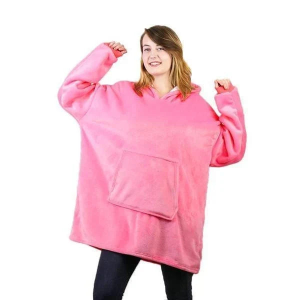Deken-Hoodie One Size – met Warme Fleecevoering