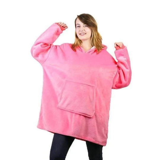 Deken-Hoodie One Size – met Warme Fleecevoering