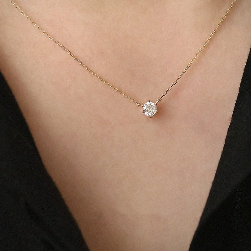 Shining Zircon | Unique Shimmering Cubic Zirconia Necklace