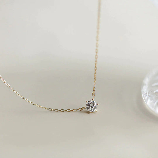 Shining Zircon | Unique Shimmering Cubic Zirconia Necklace