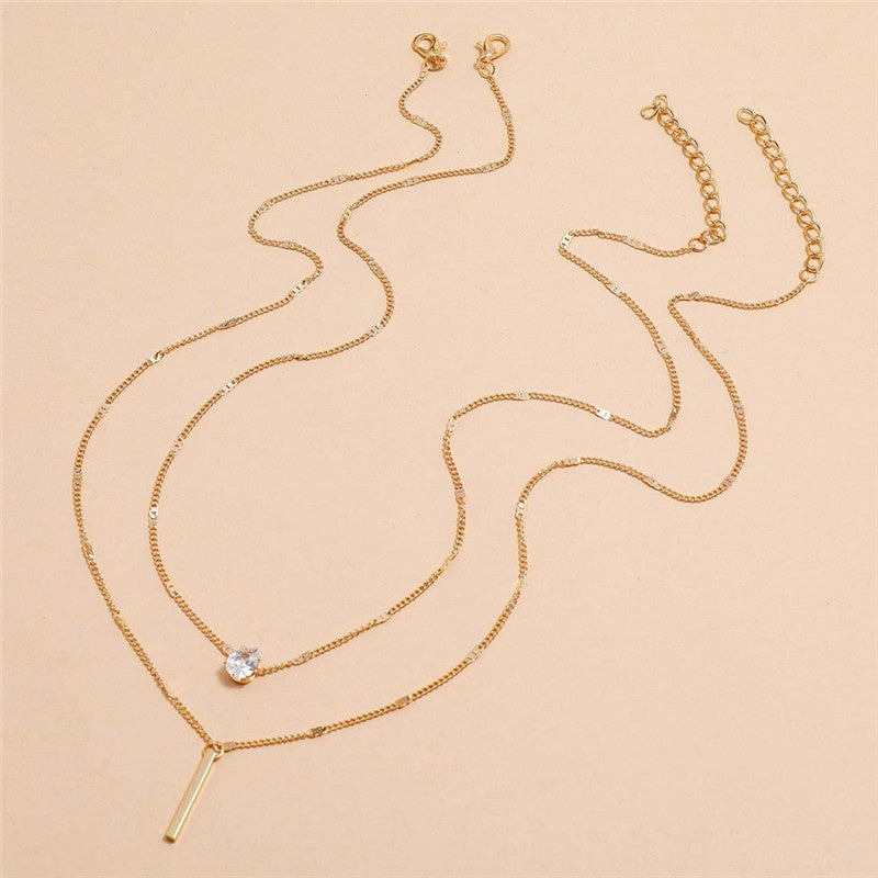 Neck Glitter | Gouden Hanger Ketting Set