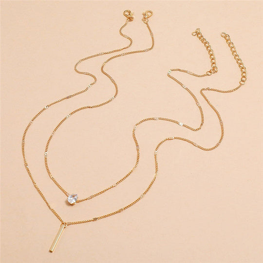 Neck Glitter | Gouden Hanger Ketting Set