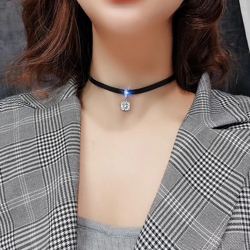 Geometric Crystal Necklace