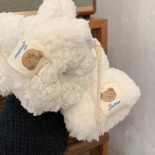 Handschoenen Teddystof – met Verstelbaar Koord