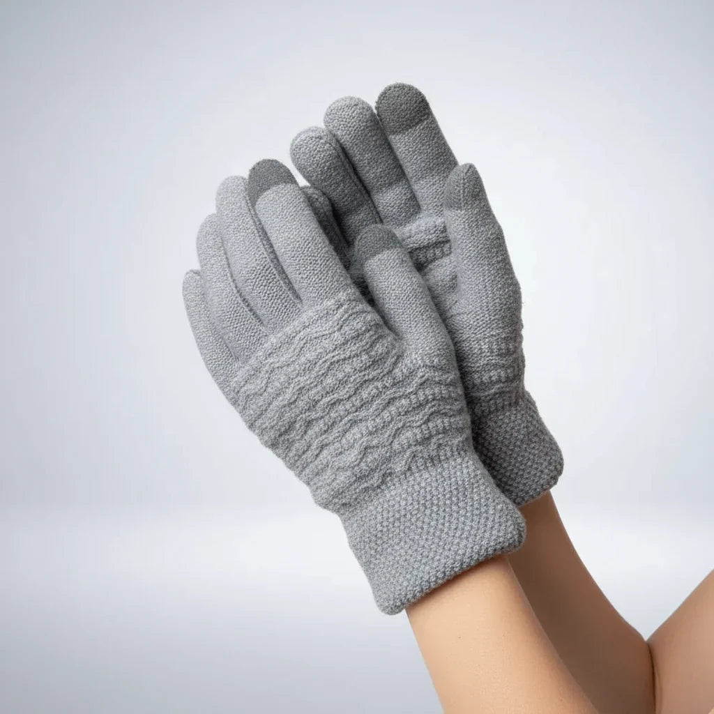 Handschoenen Touchscreen – Kabelpatroon met Fleecevoering