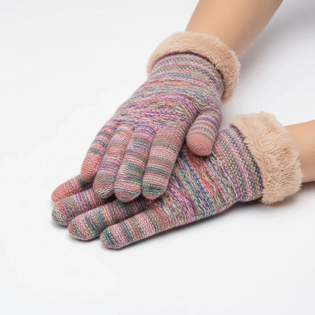 Handschoenen Touchscreen – Kabelpatroon met Fleecevoering