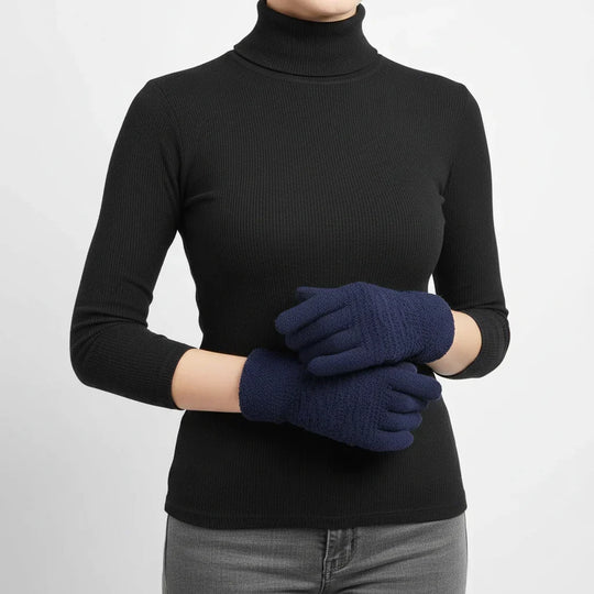 Handschoenen Touchscreen – Kabelpatroon met Fleecevoering
