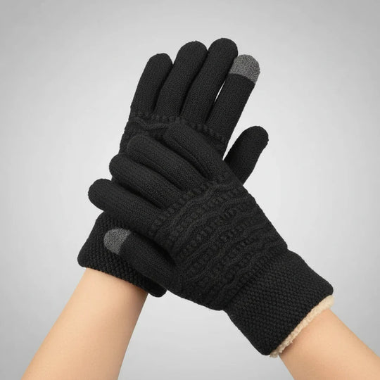 Handschoenen Touchscreen – Kabelpatroon met Fleecevoering