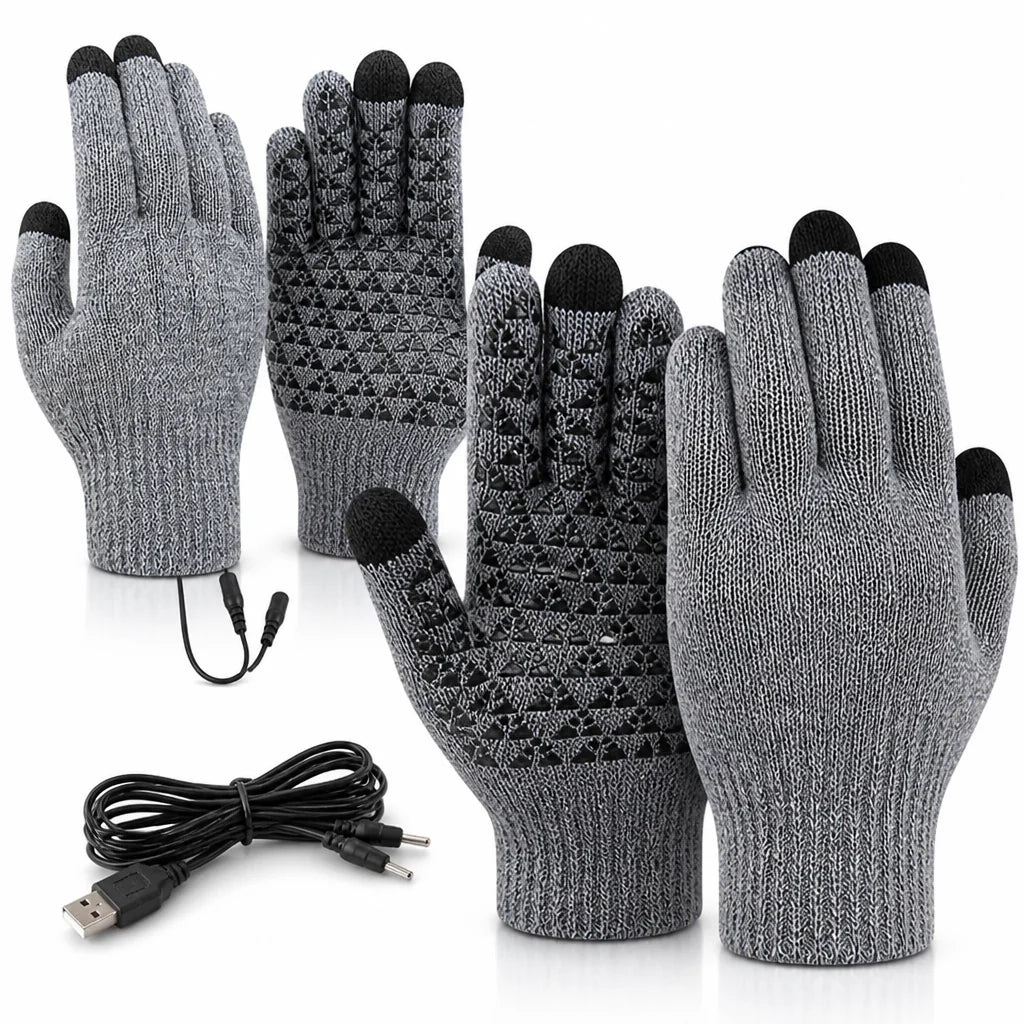 Handschoenen Verwarmd USB – met Touchscreen-Vingertoppen