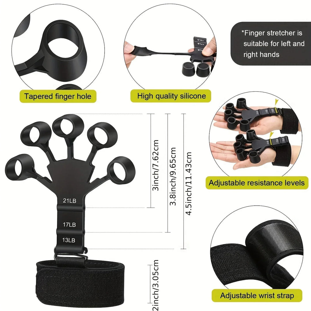 Handtrainerset 5-delig – Instelbare Weerstand voor Onderarm en Vingers