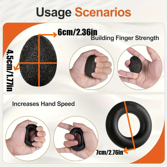 Handtrainerset 5-delig – Instelbare Weerstand voor Onderarm en Vingers