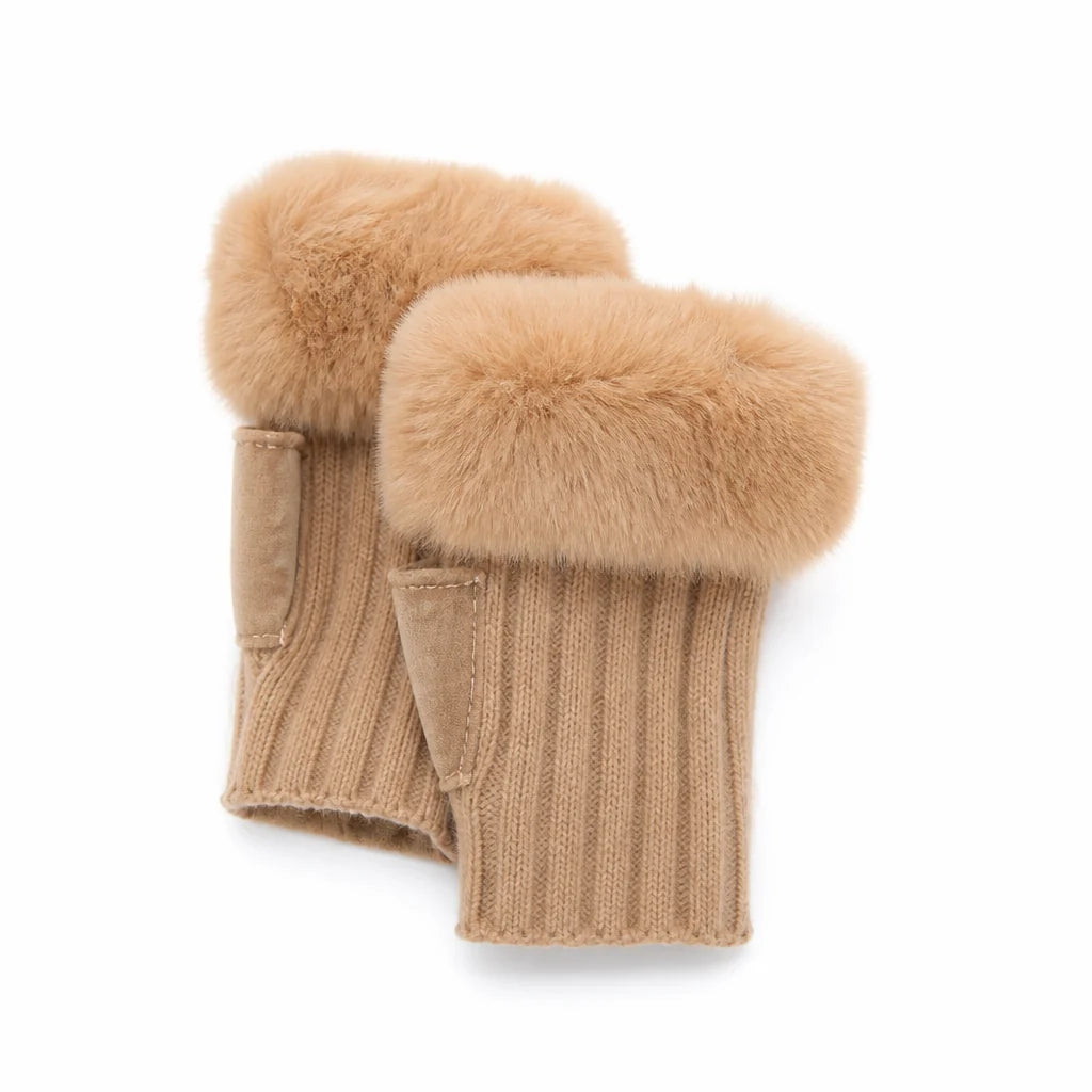 Handwarmers Vingerloos – Gebreid met Kunstbontrand