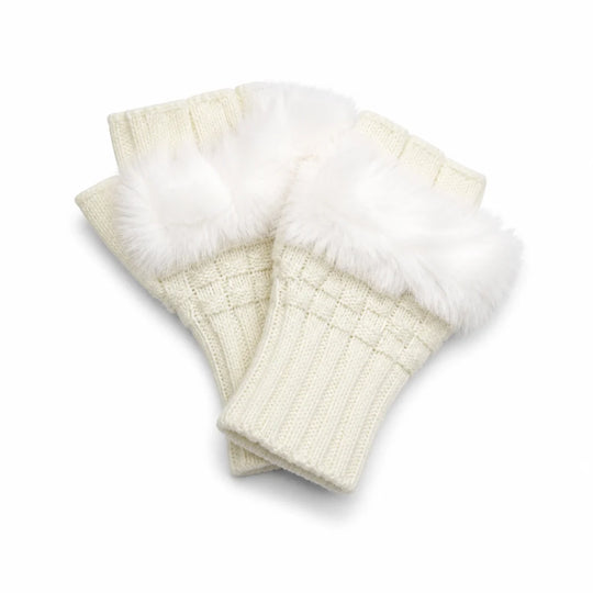 Handwarmers Vingerloos – Gebreid met Kunstbontrand
