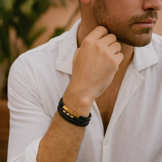 Heren Armband Leer – voor Casual en Formele Gelegenheden
