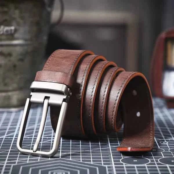 Heren Riem Leer – Klassiek met Moderne Gesp