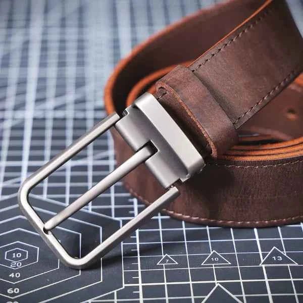Heren Riem Leer – Klassiek met Moderne Gesp