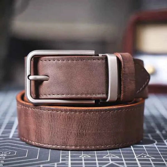 Heren Riem Leer – Klassiek met Moderne Gesp