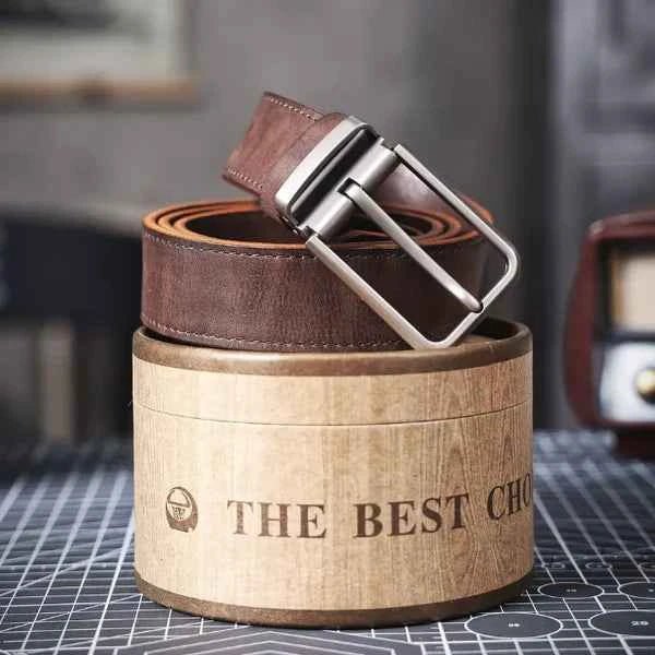 Heren Riem Leer – Klassiek met Moderne Gesp