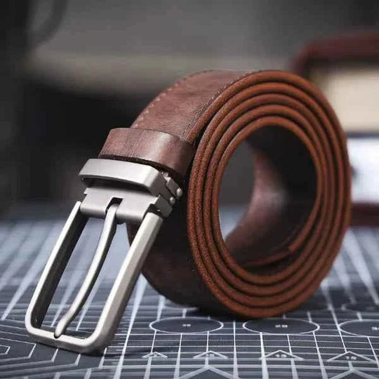 Heren Riem Leer – Klassiek met Moderne Gesp