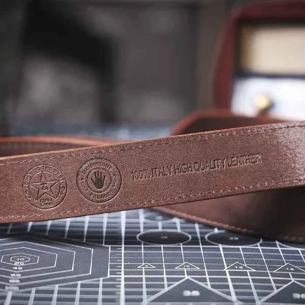 Heren Riem Leer – Klassiek met Moderne Gesp