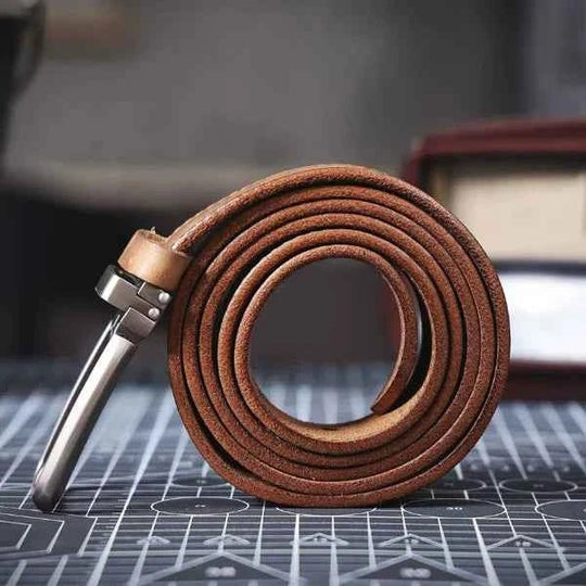 Heren Riem Leer – Klassiek met Moderne Gesp