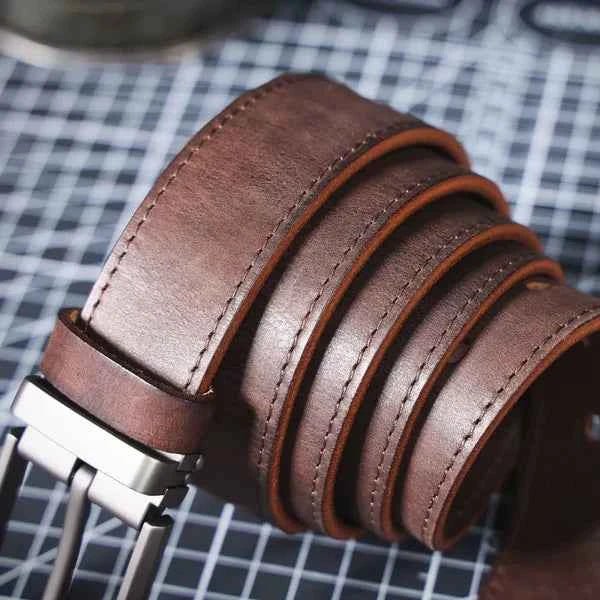 Heren Riem Leer – Klassiek met Moderne Gesp
