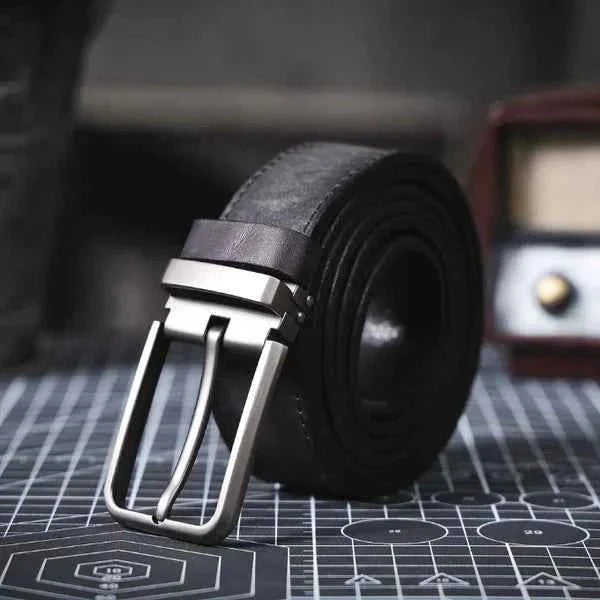 Heren Riem Leer – Klassiek met Moderne Gesp