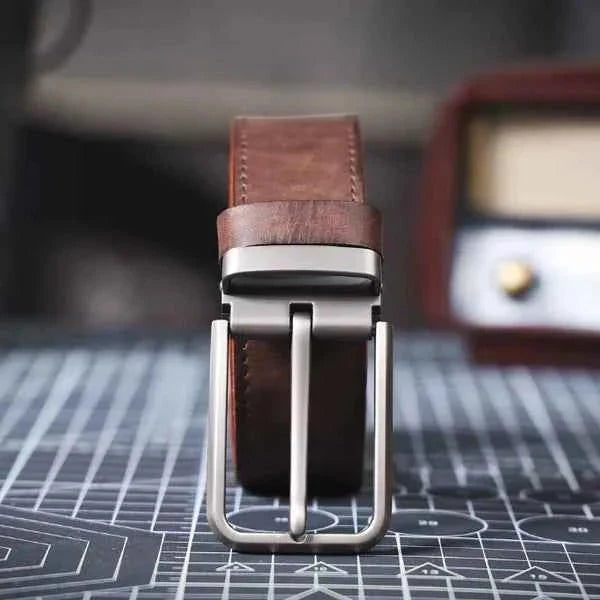 Heren Riem Leer – Klassiek met Moderne Gesp