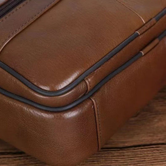 Heren Schoudertas Leer – Rundleer Messenger