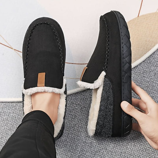 Herenpantoffels Imitatiewol – Loafermodel met Zachte Voering