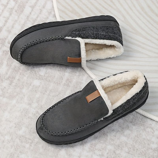 Herenpantoffels Imitatiewol – Loafermodel met Zachte Voering