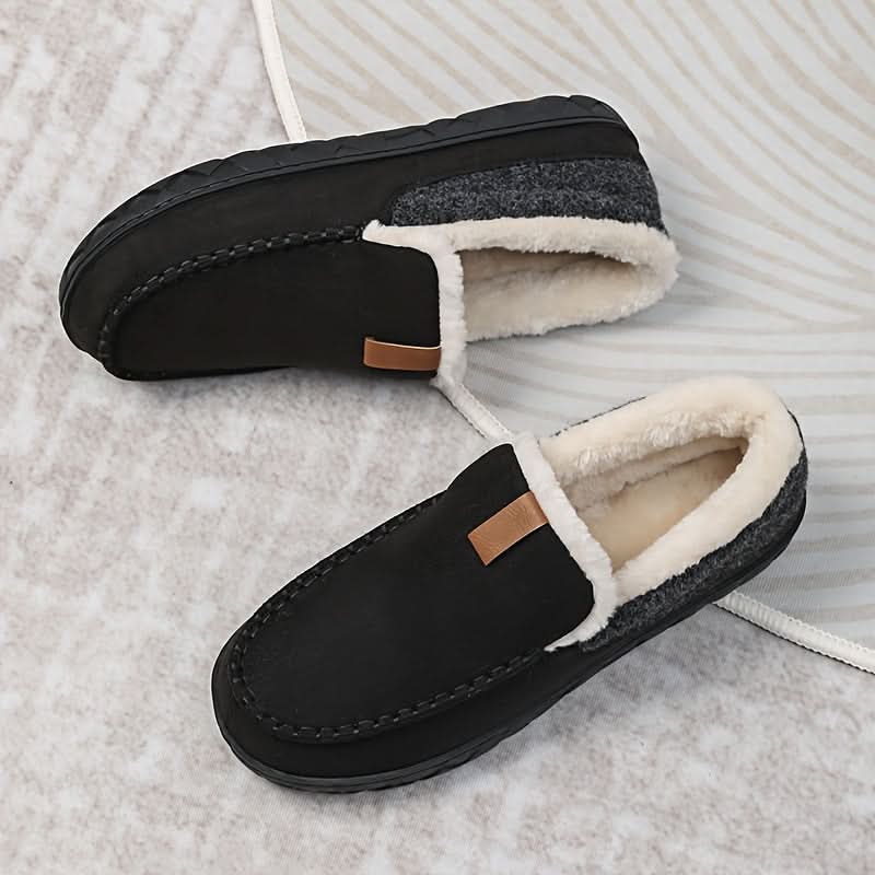 Herenpantoffels Imitatiewol – Loafermodel met Zachte Voering