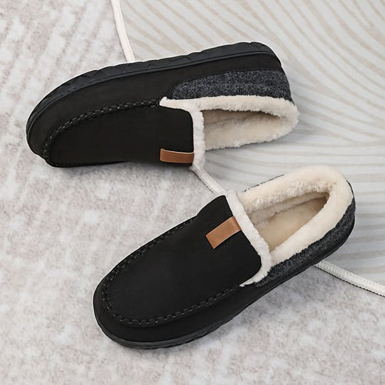Herenpantoffels Imitatiewol – Loafermodel met Zachte Voering