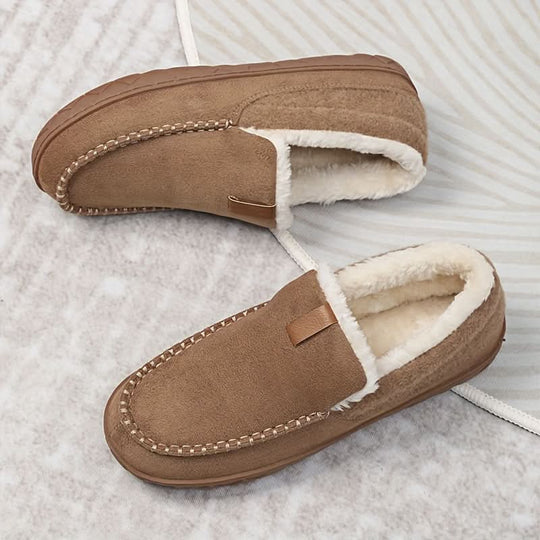 Herenpantoffels Imitatiewol – Loafermodel met Zachte Voering