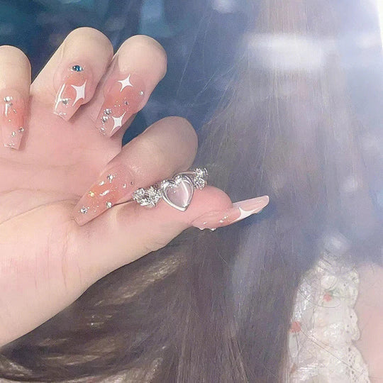 Anello a cuore regolabile con effetto antiossidante