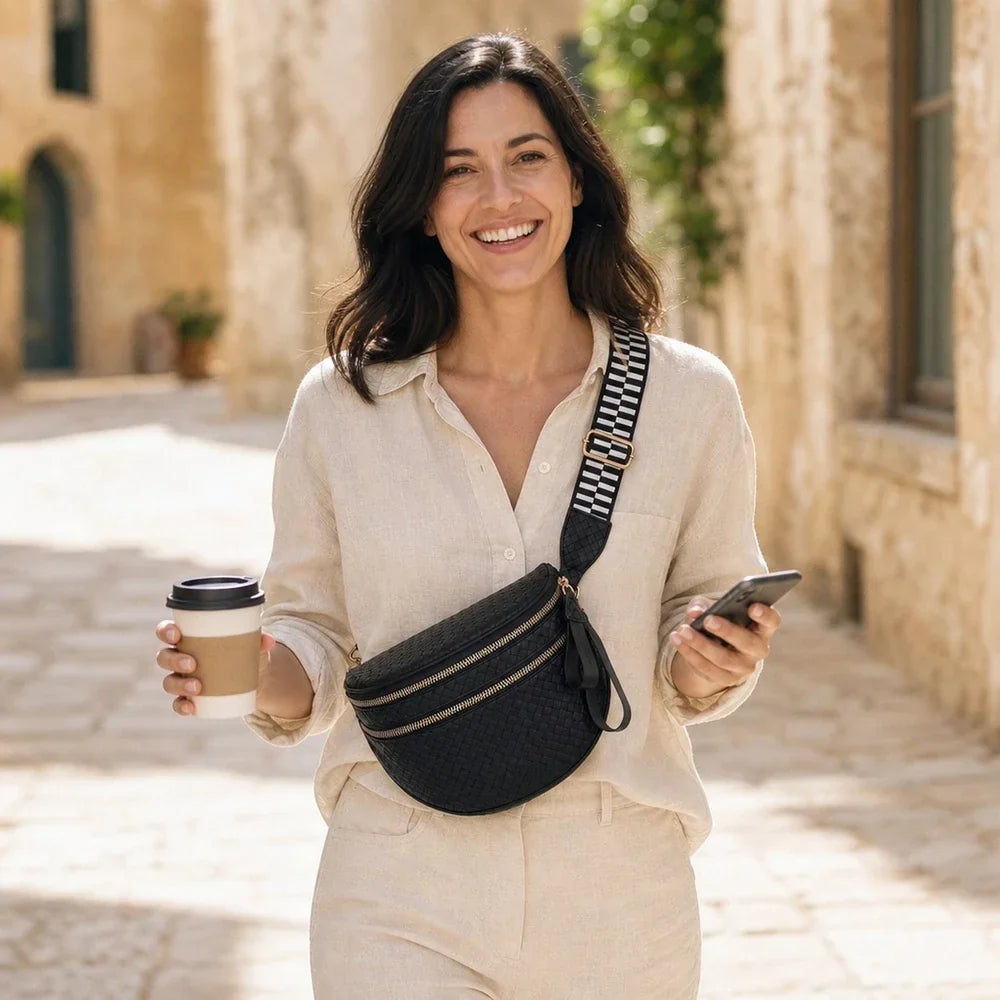 Heuptas Gevlochten – Ook als Crossbody te Dragen