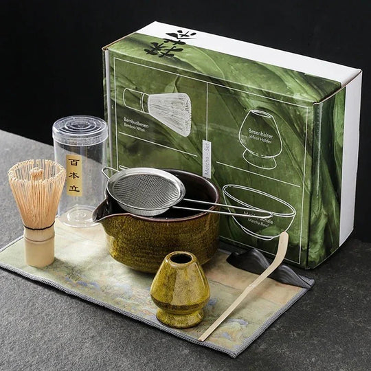Hommfer - 7-delige Japanse Matcha-set voor de keuken