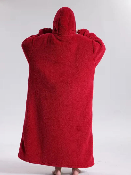 Hoodie Deken – Draagbare Fleece met Mouwen