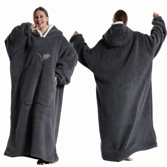 Hoodie-deken Sherpa – Draagbaar met Kangoeroezak