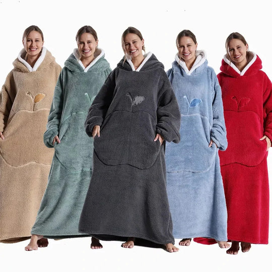 Hoodie-deken Sherpa – Draagbaar met Kangoeroezak